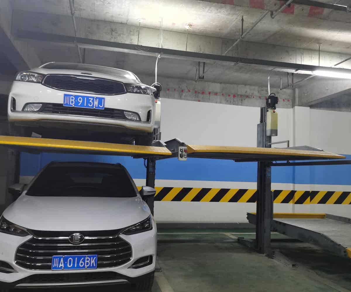 貢山兩層升降橫移式停車設備租賃