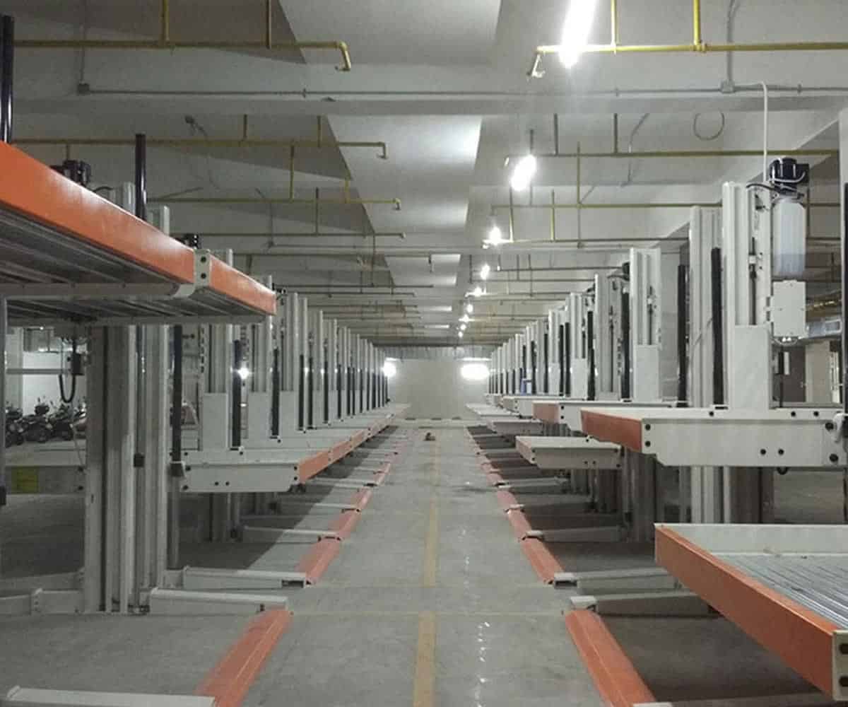 河口二層升降式機(jī)械式停車庫(kù)拆除