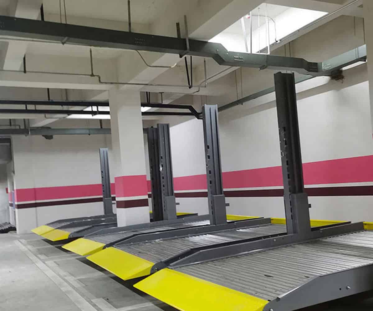 河口雙層簡(jiǎn)易式機(jī)械式停車設(shè)備回收