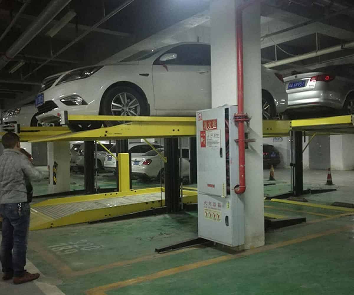 兩柱簡易類立體停車場過規劃